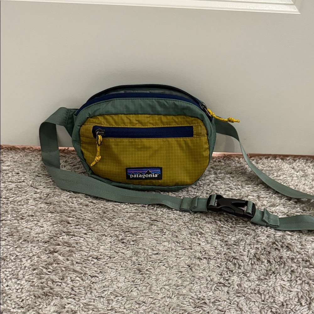 Patagonia Olive and Mustard Belt Bag